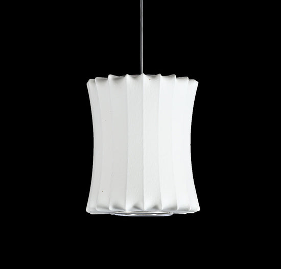 Orbit Soft Touch White Cylinder Pendant Light Chandelier 25 Cm
