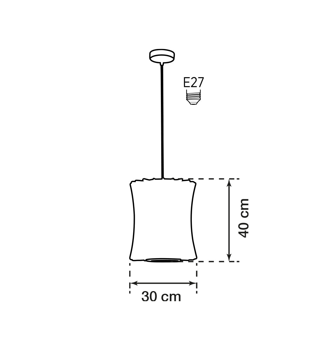 Orbit Soft Touch White Cylinder Pendant Light Chandelier 30 Cm - Heka Lighting & Trading Limited