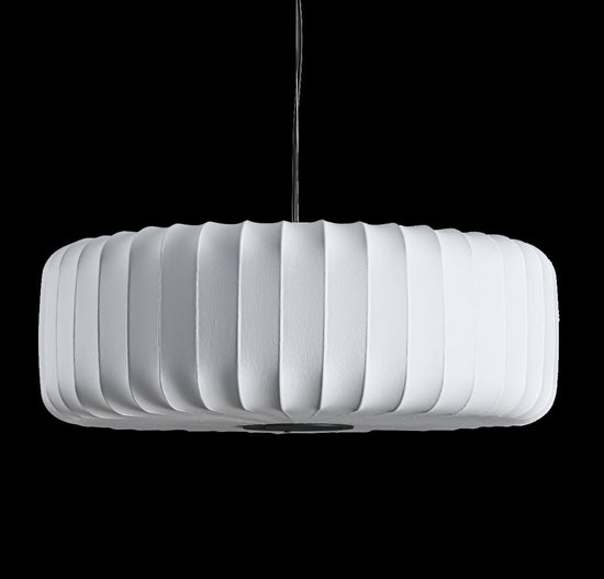 Planet Soft Touch White Cylinder Pendant Light Chandelier 68 Cm