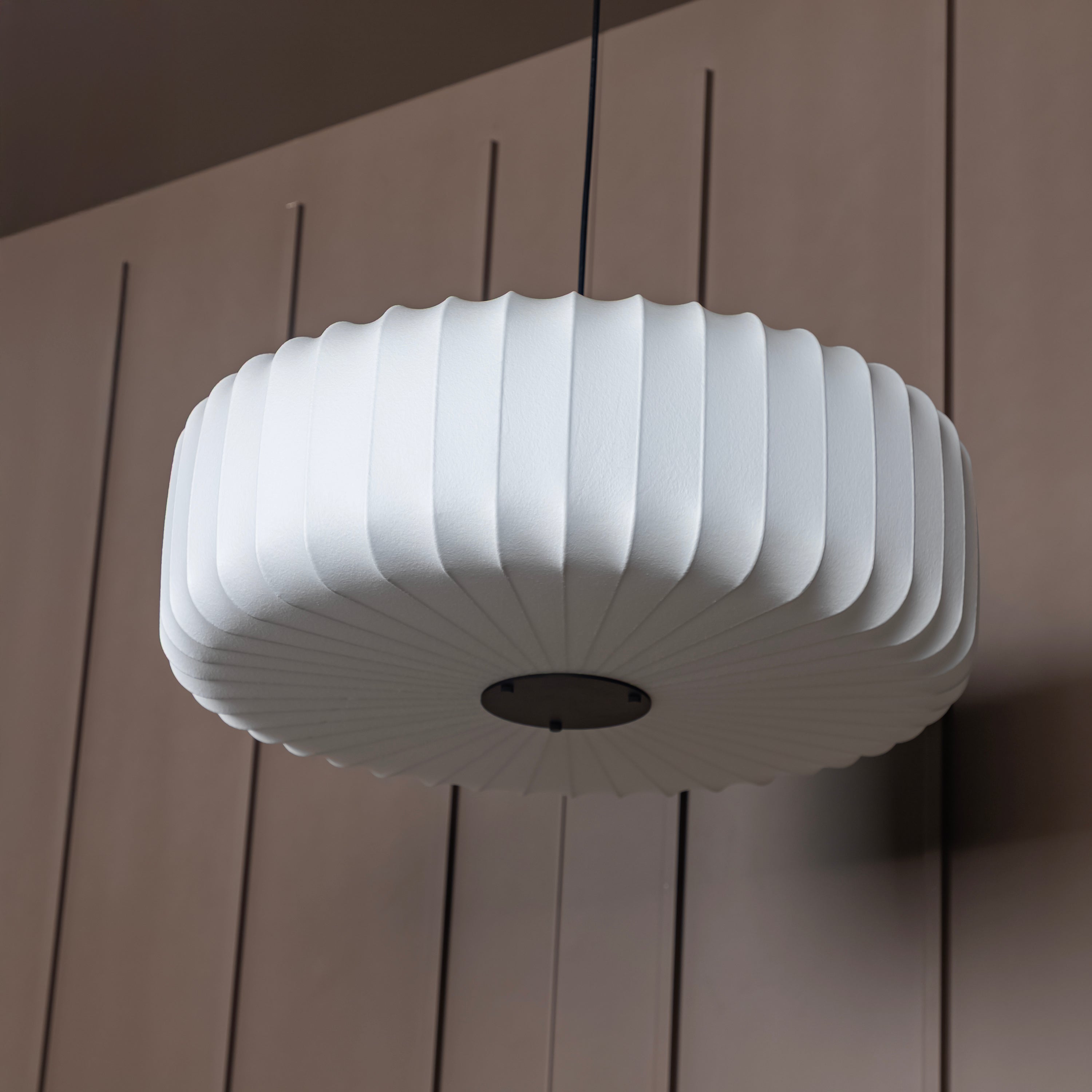Planet Soft Touch White Cylinder Pendant Light Chandelier 68 Cm