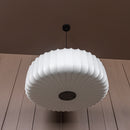 Planet Soft Touch White Cylinder Pendant Light Chandelier 68 Cm