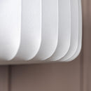 Planet Soft Touch White Cylinder Pendant Light Chandelier 68 Cm