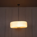 Planet Soft Touch White Cylinder Pendant Light Chandelier 68 Cm