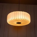 Planet Soft Touch White Cylinder Pendant Light Chandelier 68 Cm
