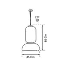 Solar Soft Touch White Knotted Pendant Light Chandelier 45X65 Cm - Heka Lighting & Trading Limited