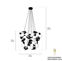 Doha 40's Gold Chandelier - Heka Lighting & Trading Limited