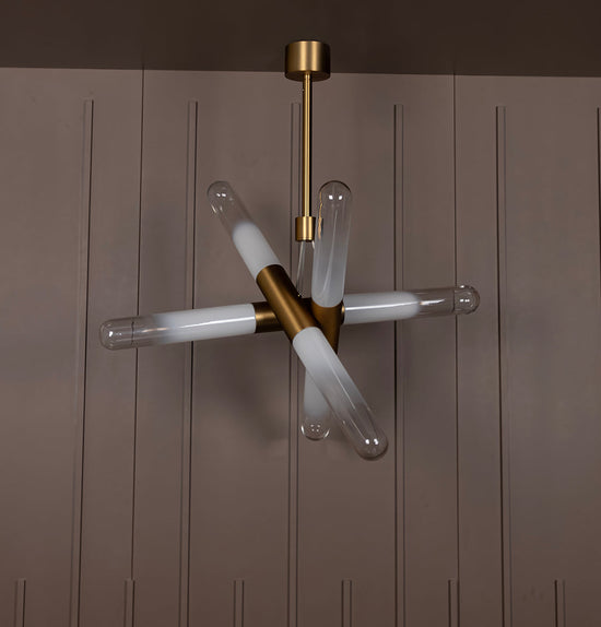 Manila Transparent Glass Gold Pendant Light Chandelier