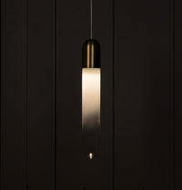 Manila Transparent Glass Gold Single Pendant Light Chandelier - Heka Lighting & Trading Limited