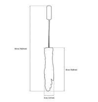 Kardal Transparent Acrylic Gold Led Pendant Light 50 Cm - Heka Lighting & Trading Limited