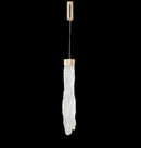 Kardal Transparent Acrylic Gold Led Pendant Light 50 Cm - Heka Lighting & Trading Limited