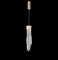 Kardal Smoked Acrylic Gold Led Pendant Light 50 Cm - Heka Lighting & Trading Limited