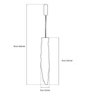 Kardal Smoked Acrylic Gold Led Pendant Light 70 Cm - Heka Lighting & Trading Limited