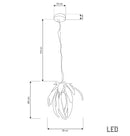 Lüksemburg 21-Pack Transparent Glass Gold Aluminum Chandelier - Heka Lighting & Trading Limited