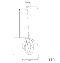 Lüksemburg 21-Pack Transparent Glass Gold Aluminum Chandelier - Heka Lighting & Trading Limited
