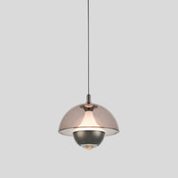 Bumin Smoked Acrylic Black Aluminum Led Pendant Light 18 Cm - Heka Lighting & Trading Limited
