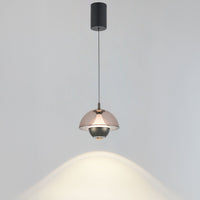 Bumin Smoked Acrylic Black Aluminum Led Pendant Light 18 Cm - Heka Lighting & Trading Limited