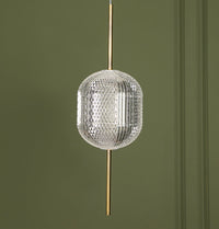 Sofya Acrylic Transparent Antique Glass Led Pendant Light Chandelier 21 Cm - Heka Lighting & Trading Limited
