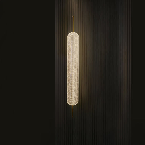 Sofya Acrylic Transparent Antique Glass Led Pendant Light Chandelier 100 Cm