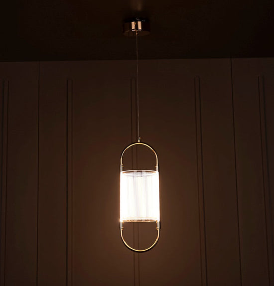 Alaca Single Acrylic Pendant Light Chandelier 48 Cm