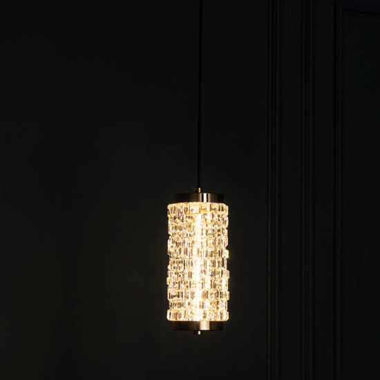 Dubbo Single Glass Gold Led Pendant Light Chandelier