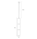 Dubbo Triple Glass Gold Led Pendant Light Chandelier - Heka Lighting & Trading Limited