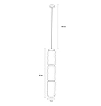 Dubbo Triple Glass Gold Led Pendant Light Chandelier - Heka Lighting & Trading Limited