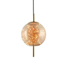 Viyana Antique Honey Glass Pendant Light Chandelier 20 Cm | Modern Decorative Lighting For Homes & Hotels - Heka Lighting & Trading Limited