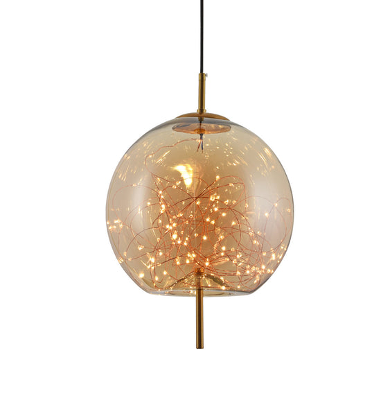 Viyana Antique Honey Glass Pendant Light Chandelier 30