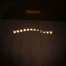Gine Marble Bulk Dining Table Chandelier 120 Cm