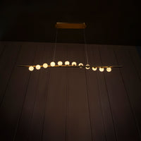 Gine Marble Bulk Dining Table Chandelier 120 Cm