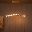 Gine Marble Bulk Dining Table Chandelier 120 Cm