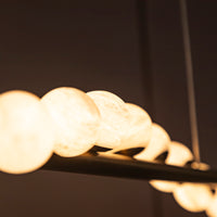 Gine Marble Bulk Dining Table Chandelier 120 Cm