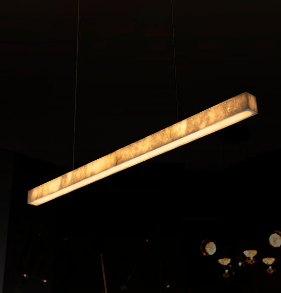 Tetus Single Marble Pendant Light Chandelier 120 Cm