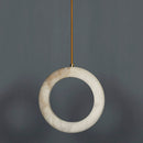 Gamba Antique White Marble Led Pendant Light Chandelier 25 Cm - Heka Lighting & Trading Limited