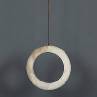 Gamba Antique White Marble Led Pendant Light Chandelier 25 Cm - Heka Lighting & Trading Limited