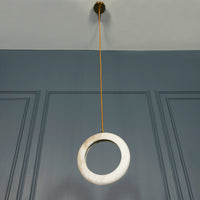 Gamba Antique White Marble Led Pendant Light Chandelier 25 Cm - Heka Lighting & Trading Limited