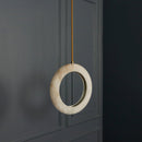 Gamba Antique White Marble Led Pendant Light Chandelier 25 Cm - Heka Lighting & Trading Limited