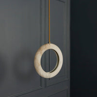 Gamba Antique White Marble Led Pendant Light Chandelier 25 Cm - Heka Lighting & Trading Limited
