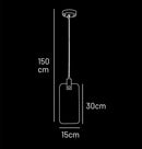 Gama White Marble Antique Pendant Light Chandelier 15X30 Cm - Heka Lighting & Trading Limited