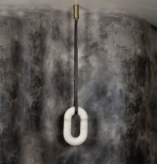 Teta White Marble Antique Pendant Light Chandelier 25X40 Cm