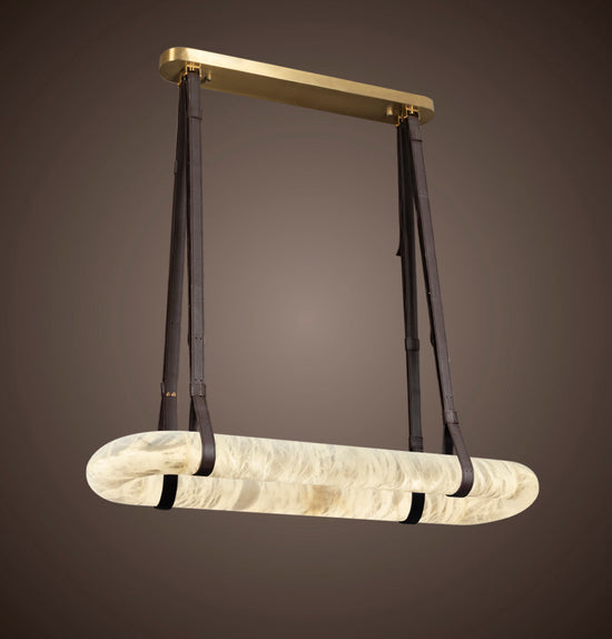Teta White Marble Antique Pendant Light Chandelier 25X120 Cm