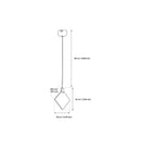 Duha Square Antique Marble Led Pendant Light Chandelier - Heka Lighting & Trading Limited