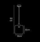 Gama White Marble Antique Pendant Light Chandelier 30X30 Cm - Heka Lighting & Trading Limited