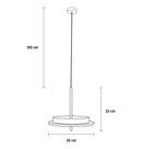 Delhi Marble Antique Led Pendant Light Chandelier 25 Cm - Heka Lighting & Trading Limited