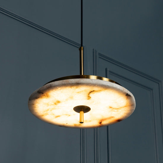 Delhi Marble Antique Led Pendant Light Chandelier 30 Cm