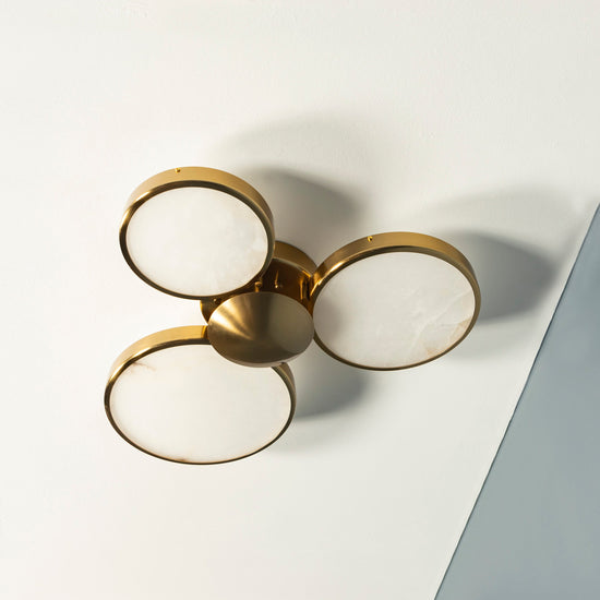 Rabat 3-Piece Marble Antique Plafonier Chandelier | Modern Decorative Lighting For Homes & Hotels