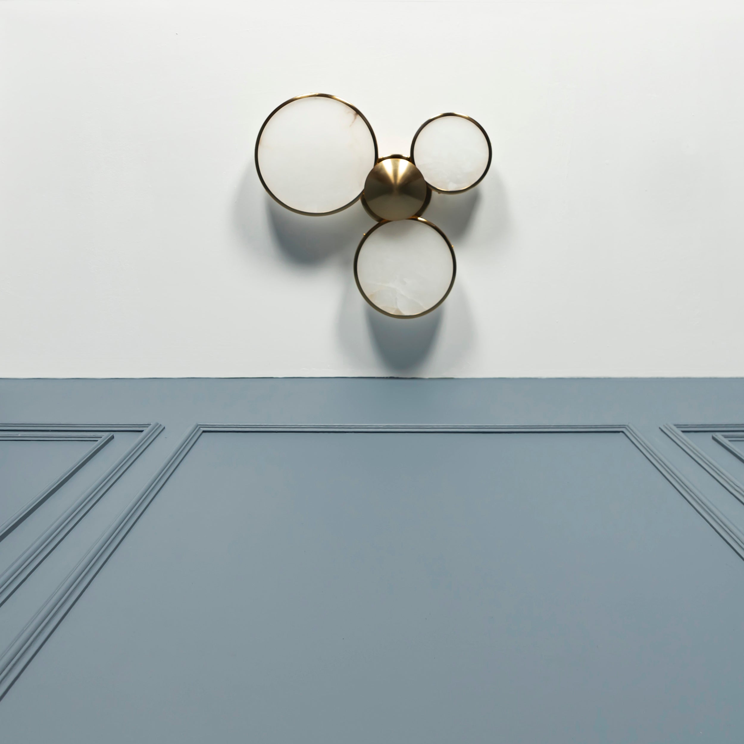 Rabat 3-Piece Marble Antique Plafonier Chandelier | Modern Decorative Lighting For Homes & Hotels