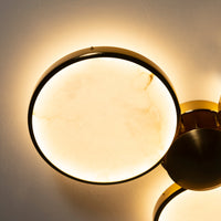 Rabat 3-Piece Marble Antique Plafonier Chandelier | Modern Decorative Lighting For Homes & Hotels