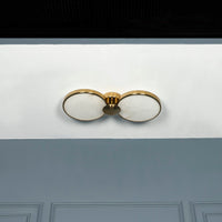 Rabat 2-Piece Marble Antique Plafonier Chandelier | Modern Decorative Lighting For Homes & Hotels