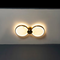 Rabat 2-Piece Marble Antique Plafonier Chandelier | Modern Decorative Lighting For Homes & Hotels